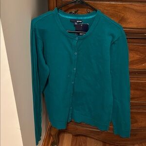 Basic Editions Turquoise Women's Cardigan